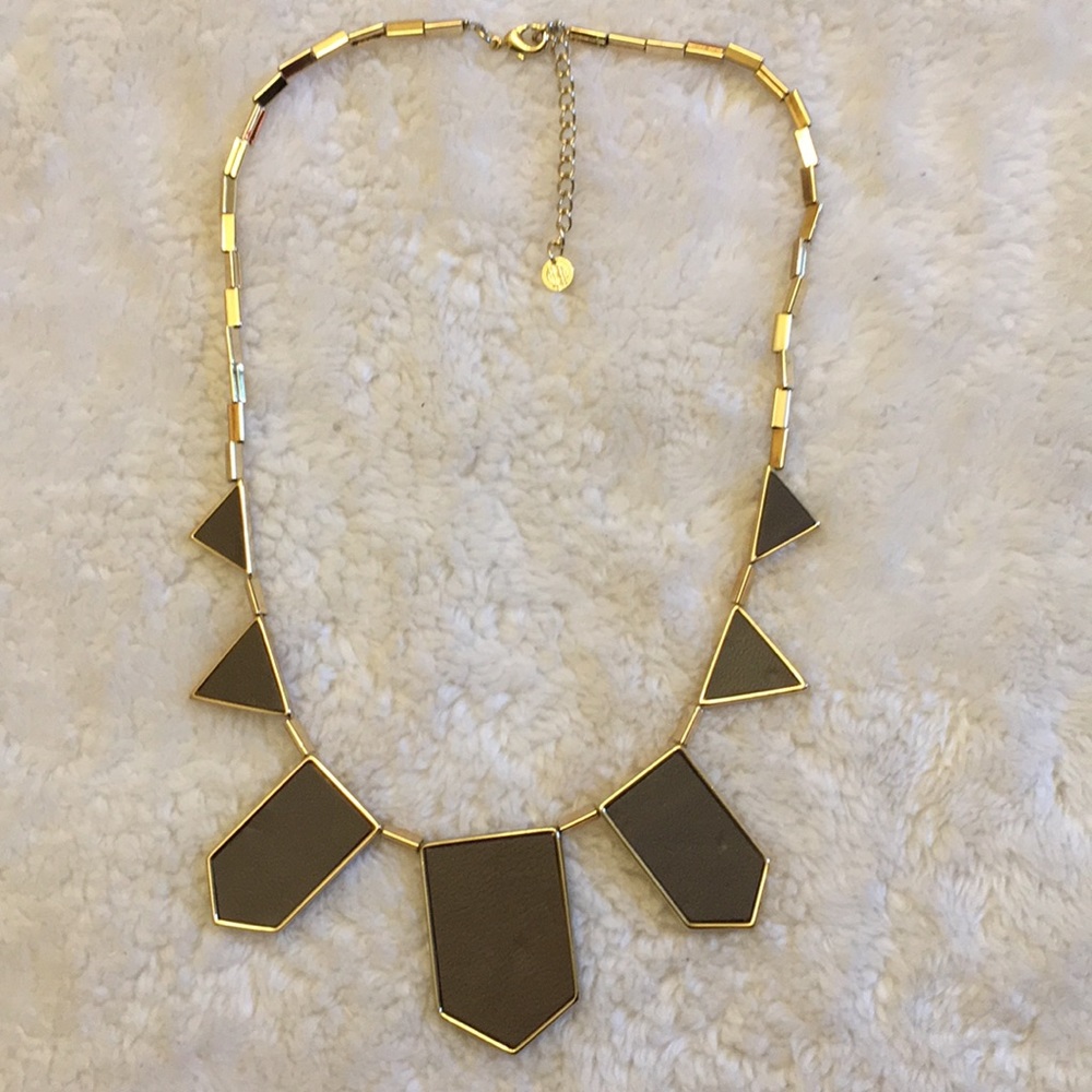 House of Harlow grey station gold necklace - Picture 1 of 5